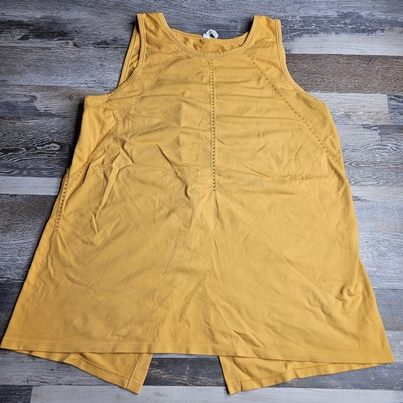 Athleta Tank Top Large Mustard Yellow - Picture 1 of 8